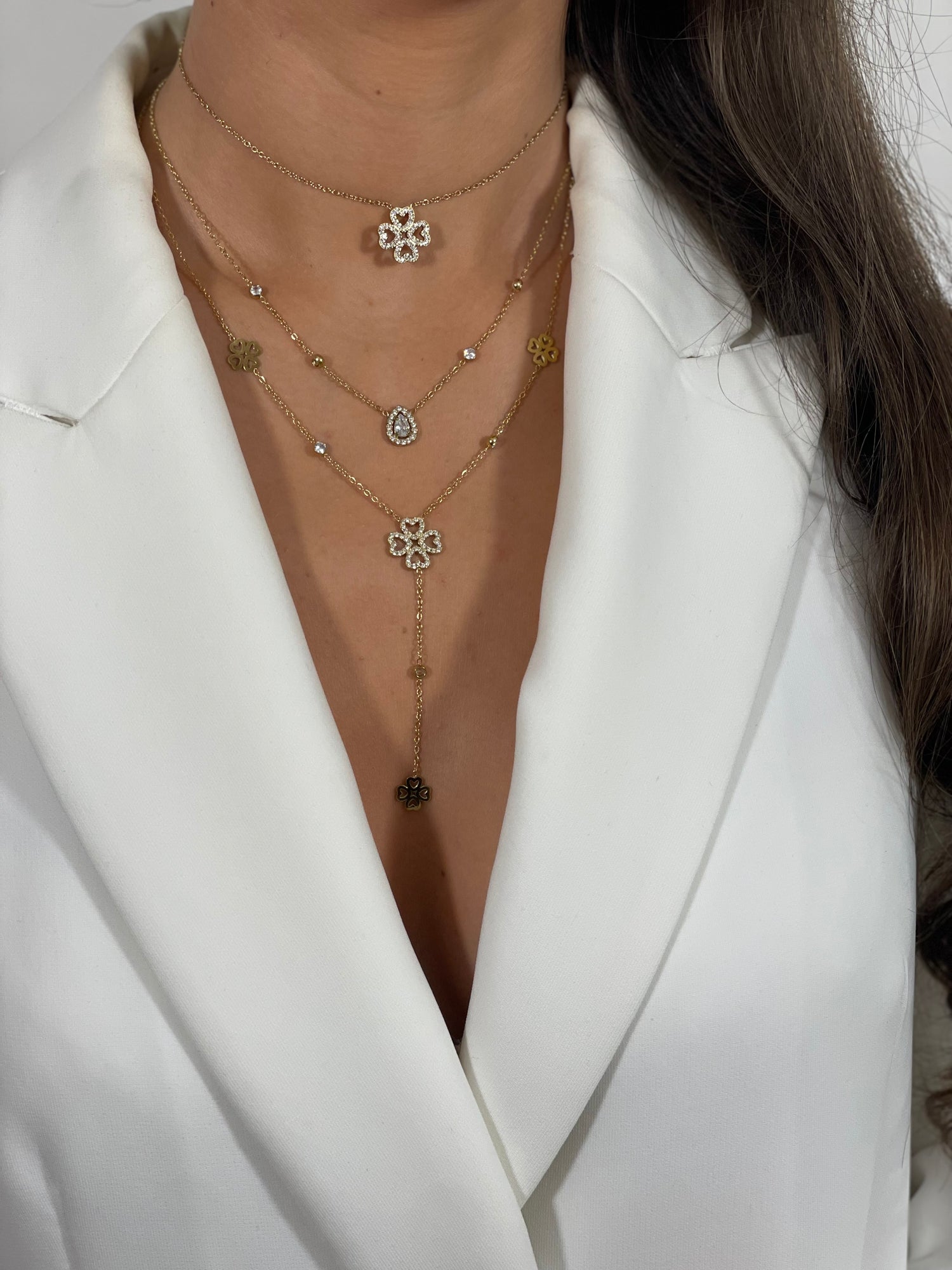 Collier Trèfles en Y - Chance