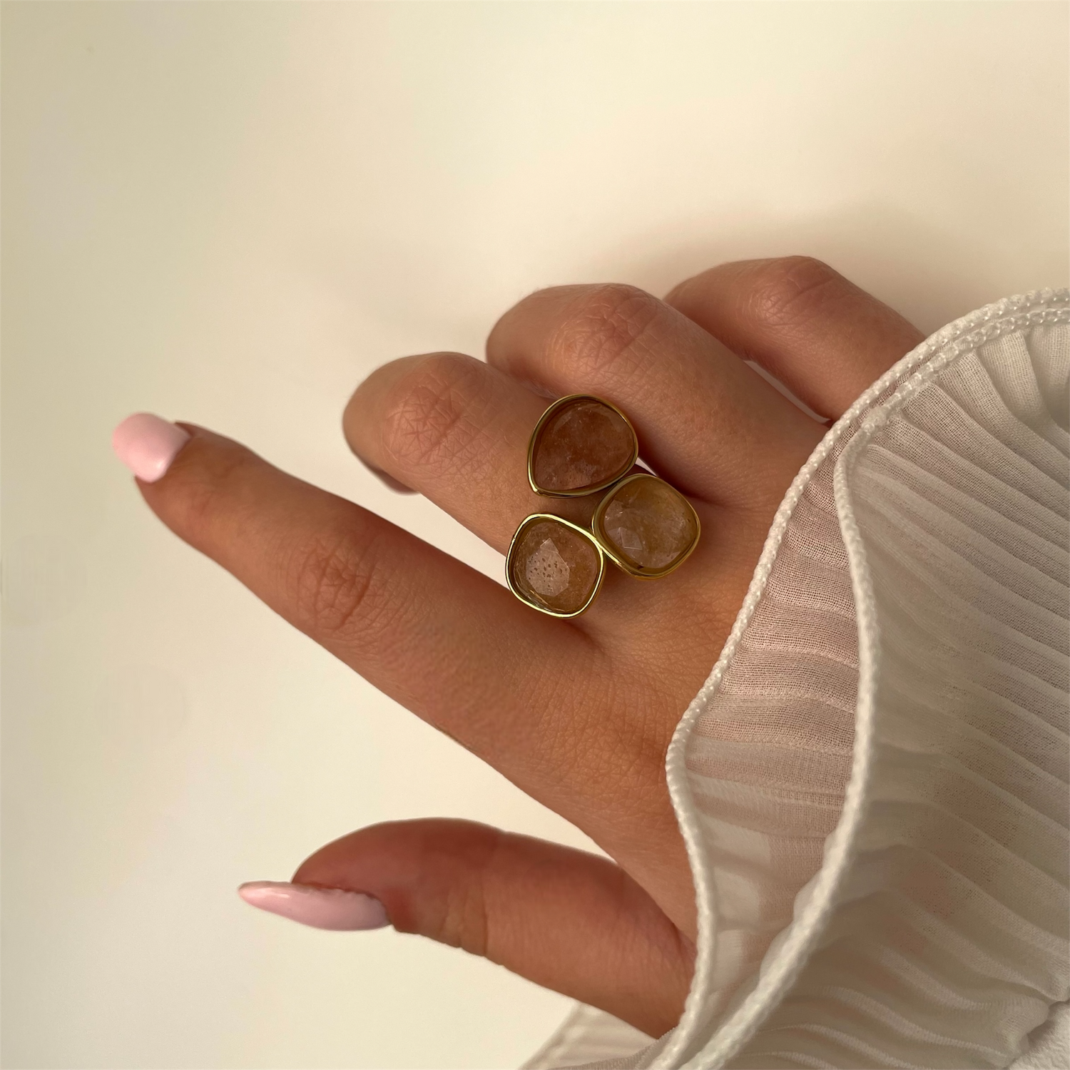 Bague Quartz Fraise - Monarq