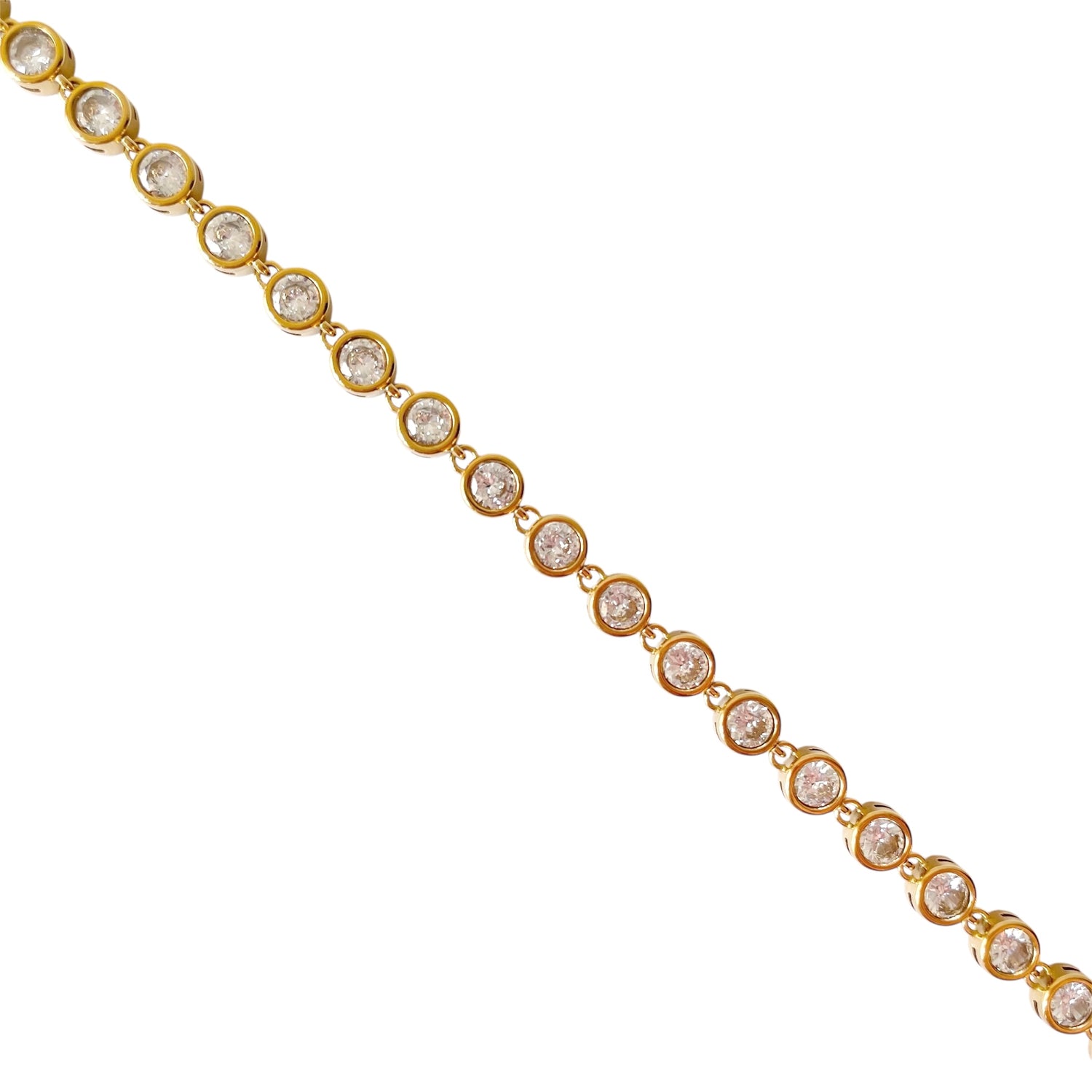 Bracelet Zirconium Rond Acier Inoxydable - Rachel