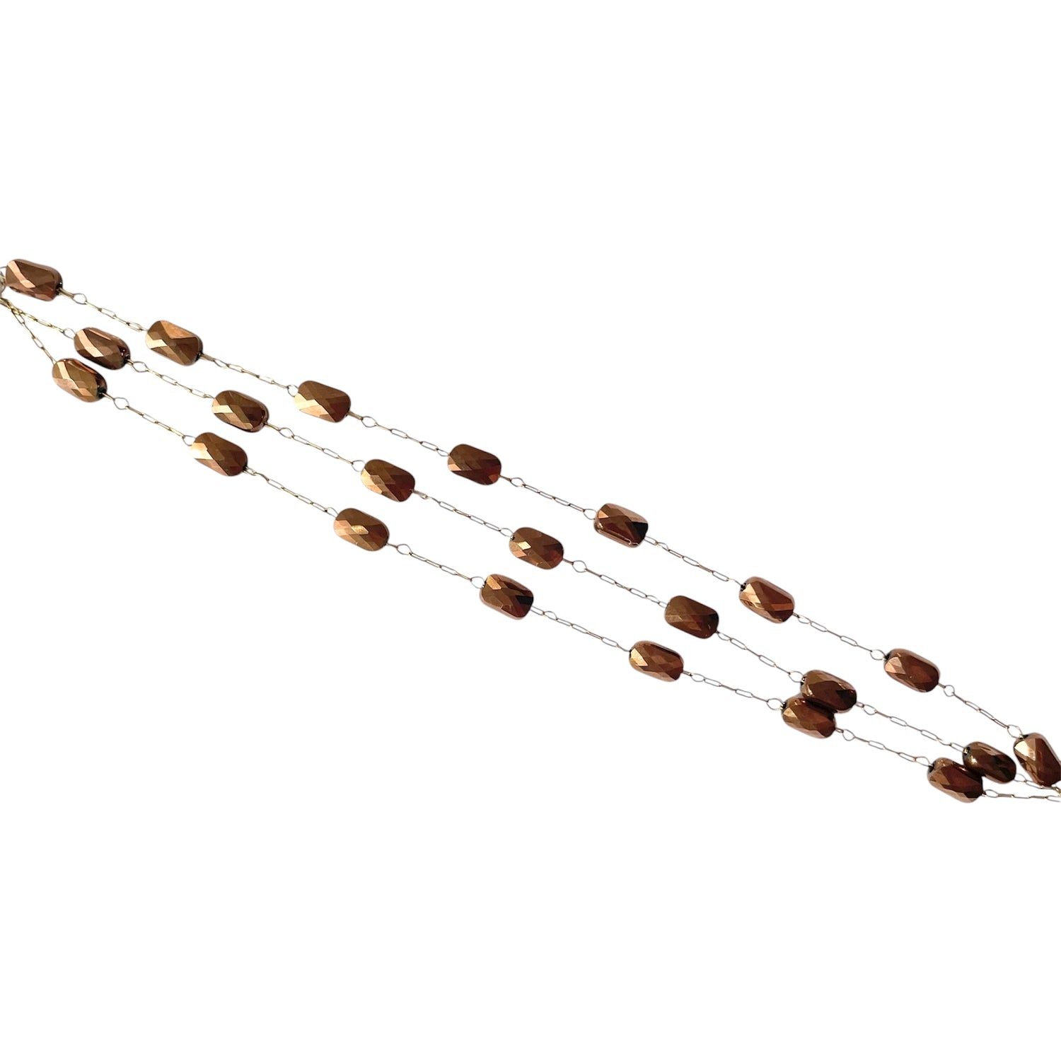 Bracelet Perles Marron - Eva