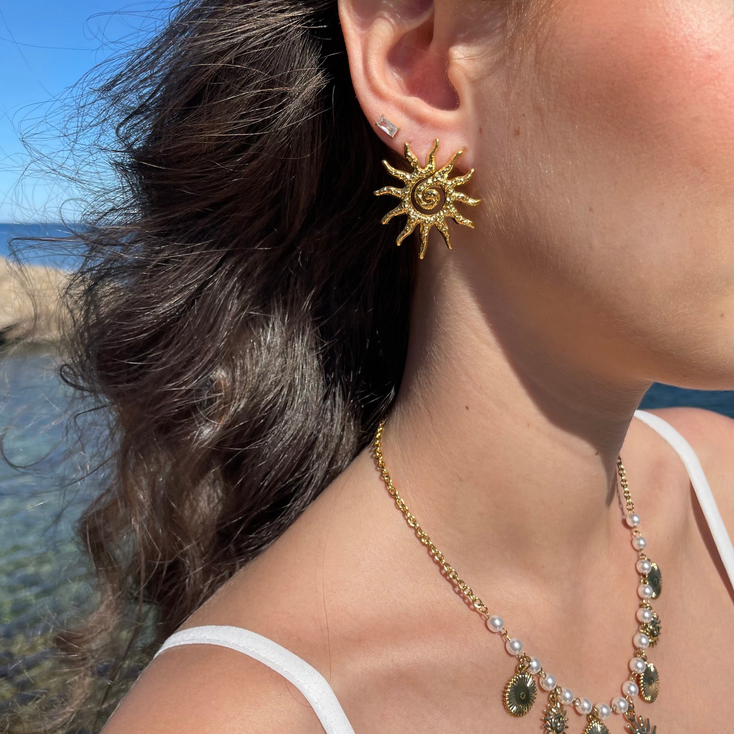 Boucles d’oreilles Soleil