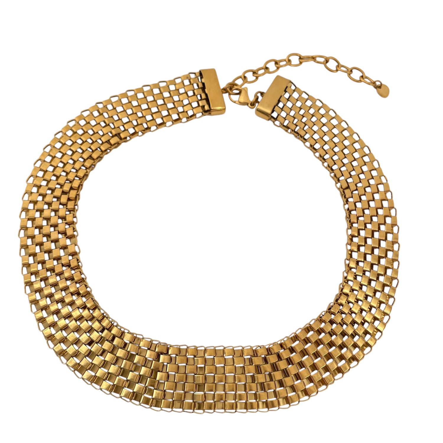 COLLIER SHAYA MAILLE PLATE LARGE