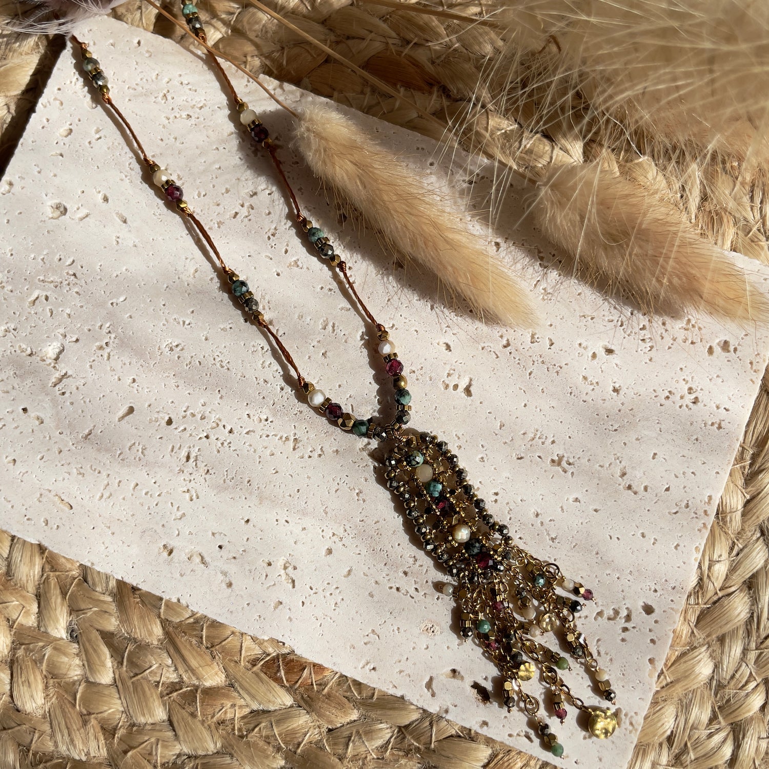 Collier Sautoir Jade