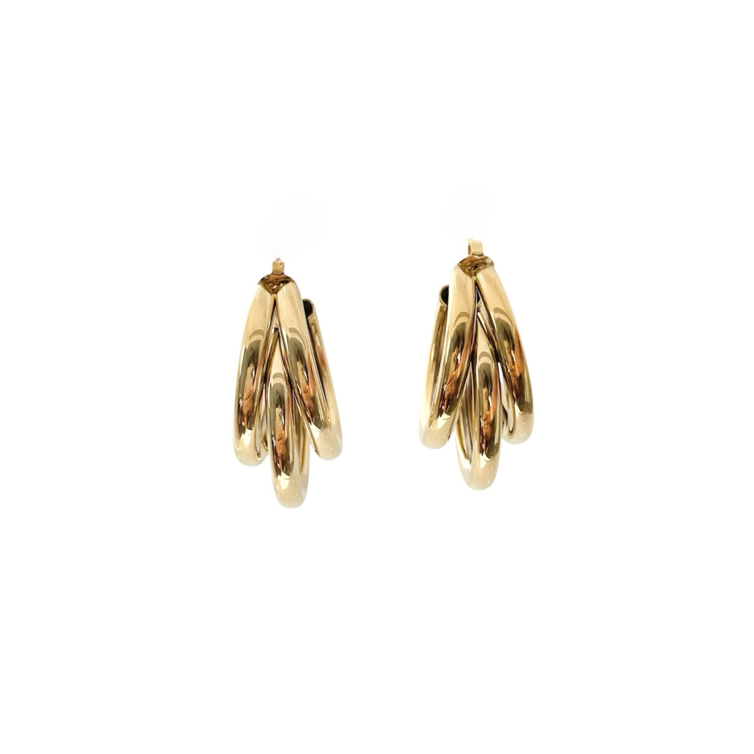 Boucles d’oreilles Créoles Triple
