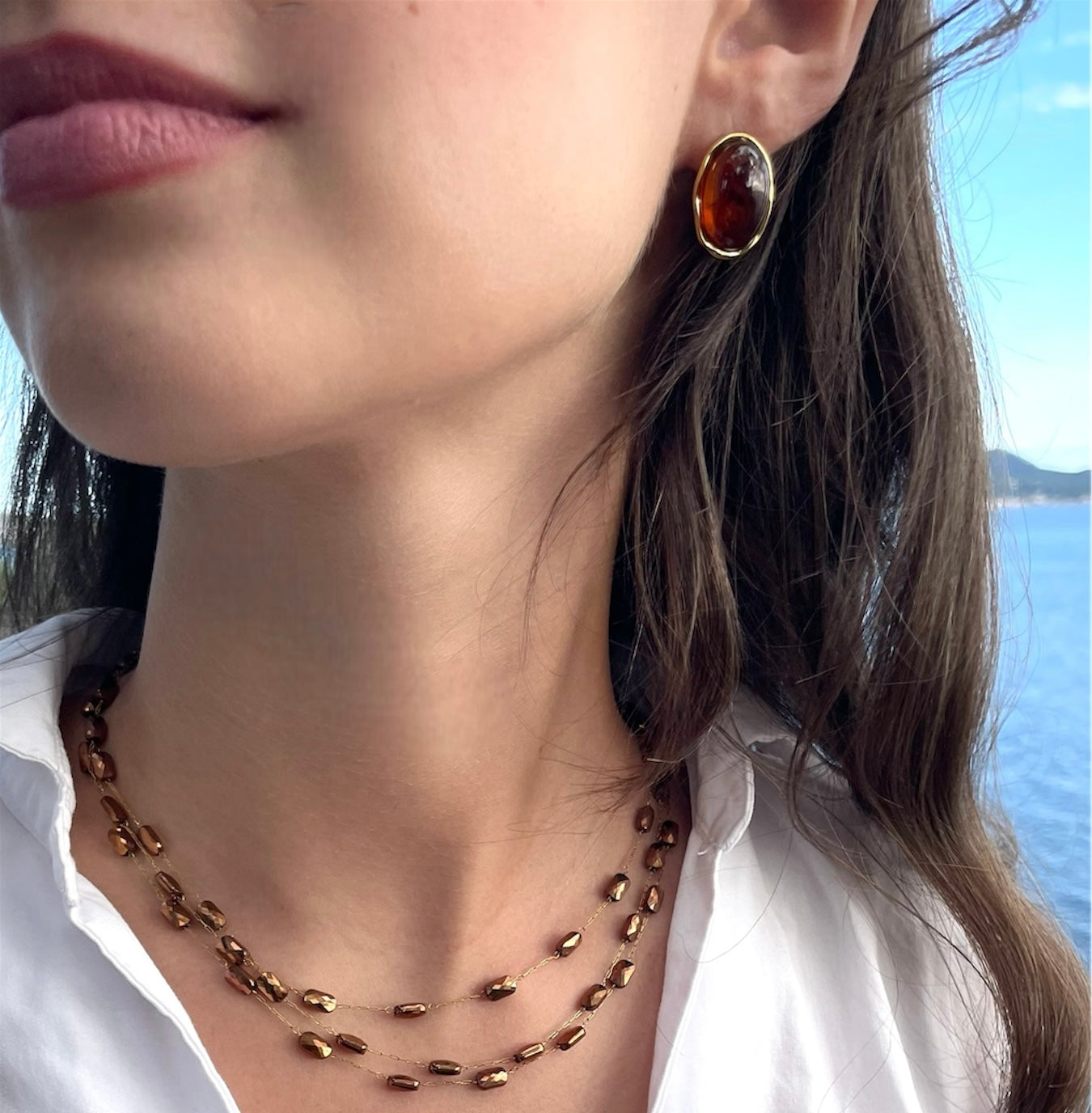 Boucles d’oreilles résine - Karen