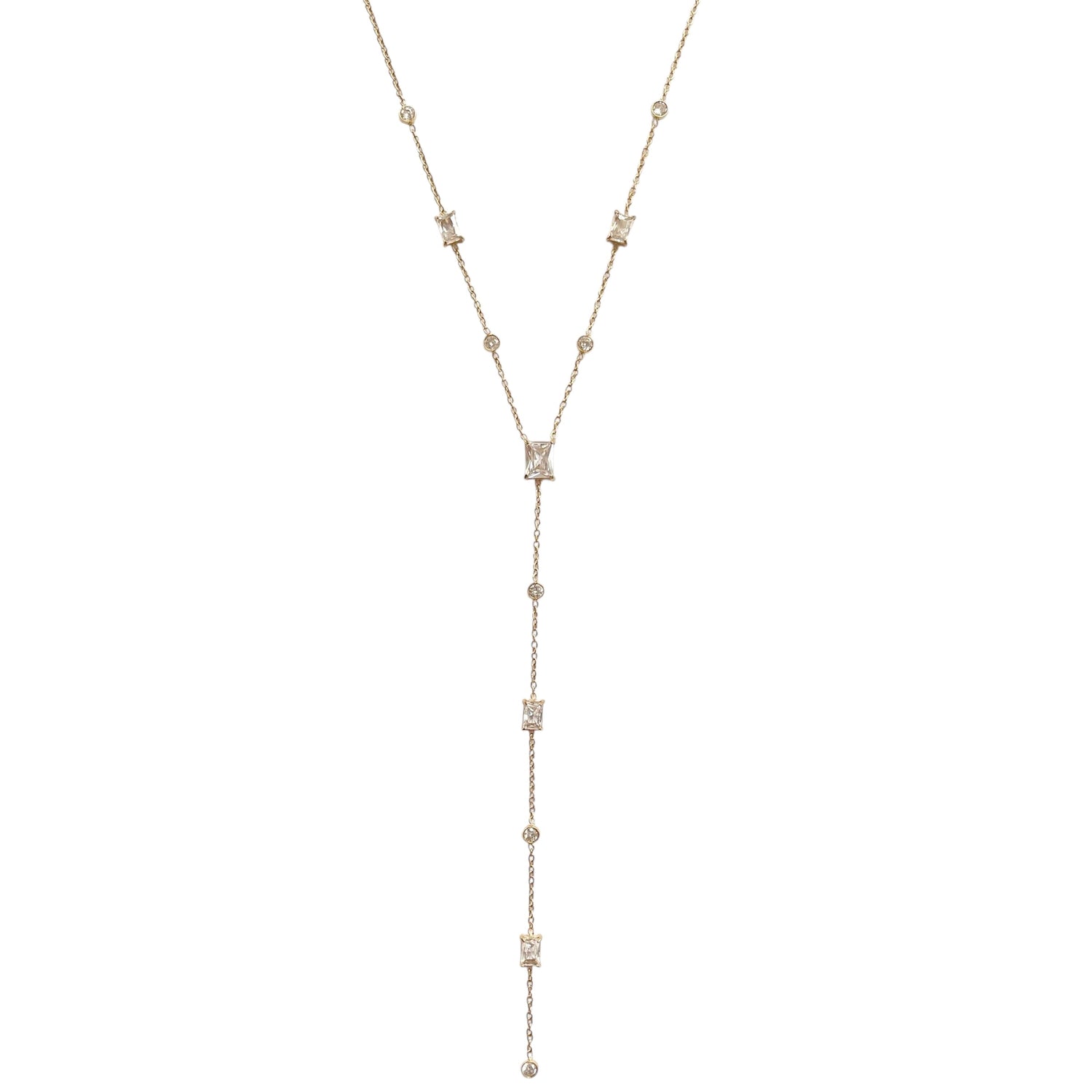Collier en Y Oxyde de Zirconium Acier Inoxydable - Donatella