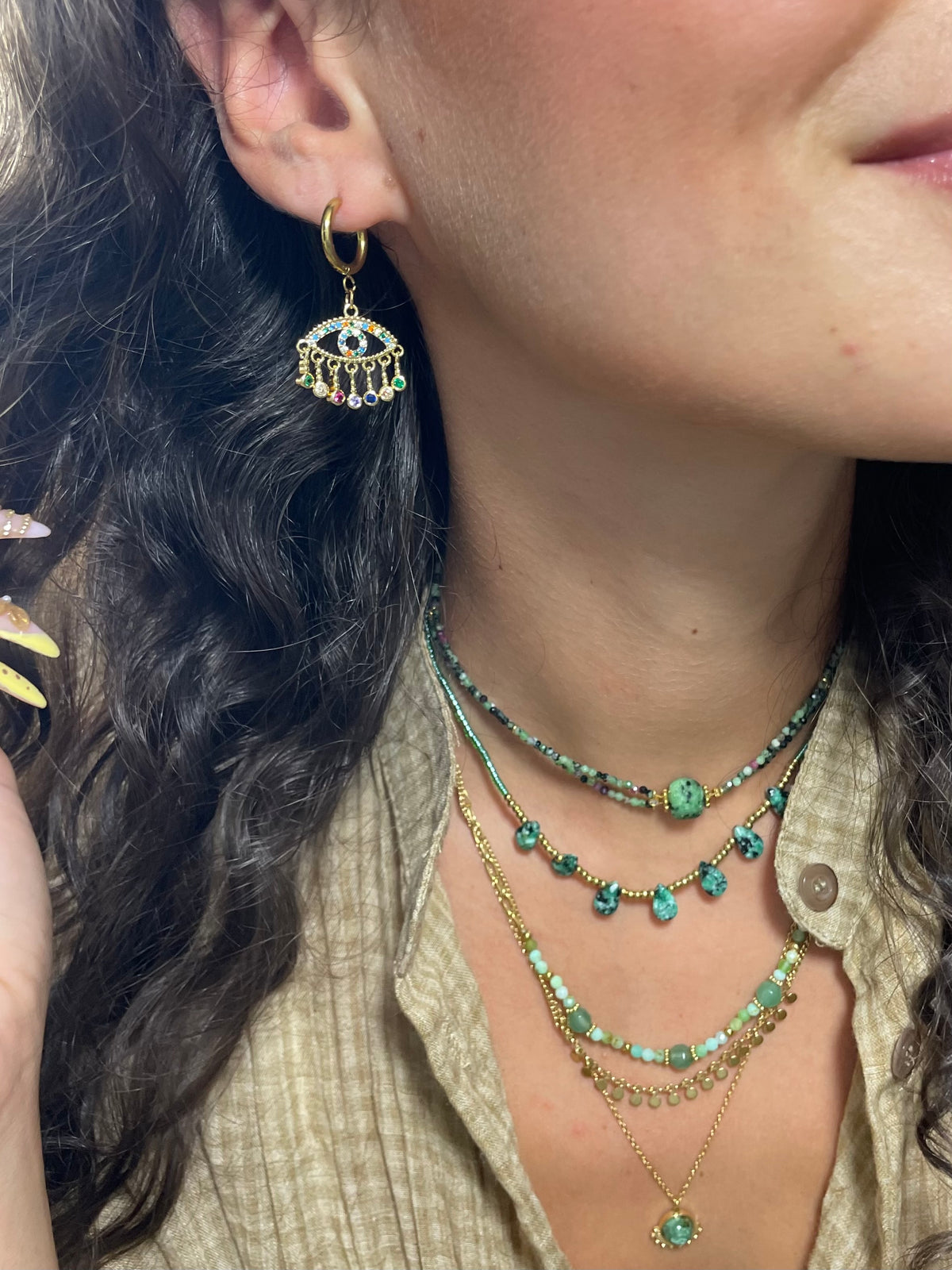 Boucles d’oreilles œil - Talisman