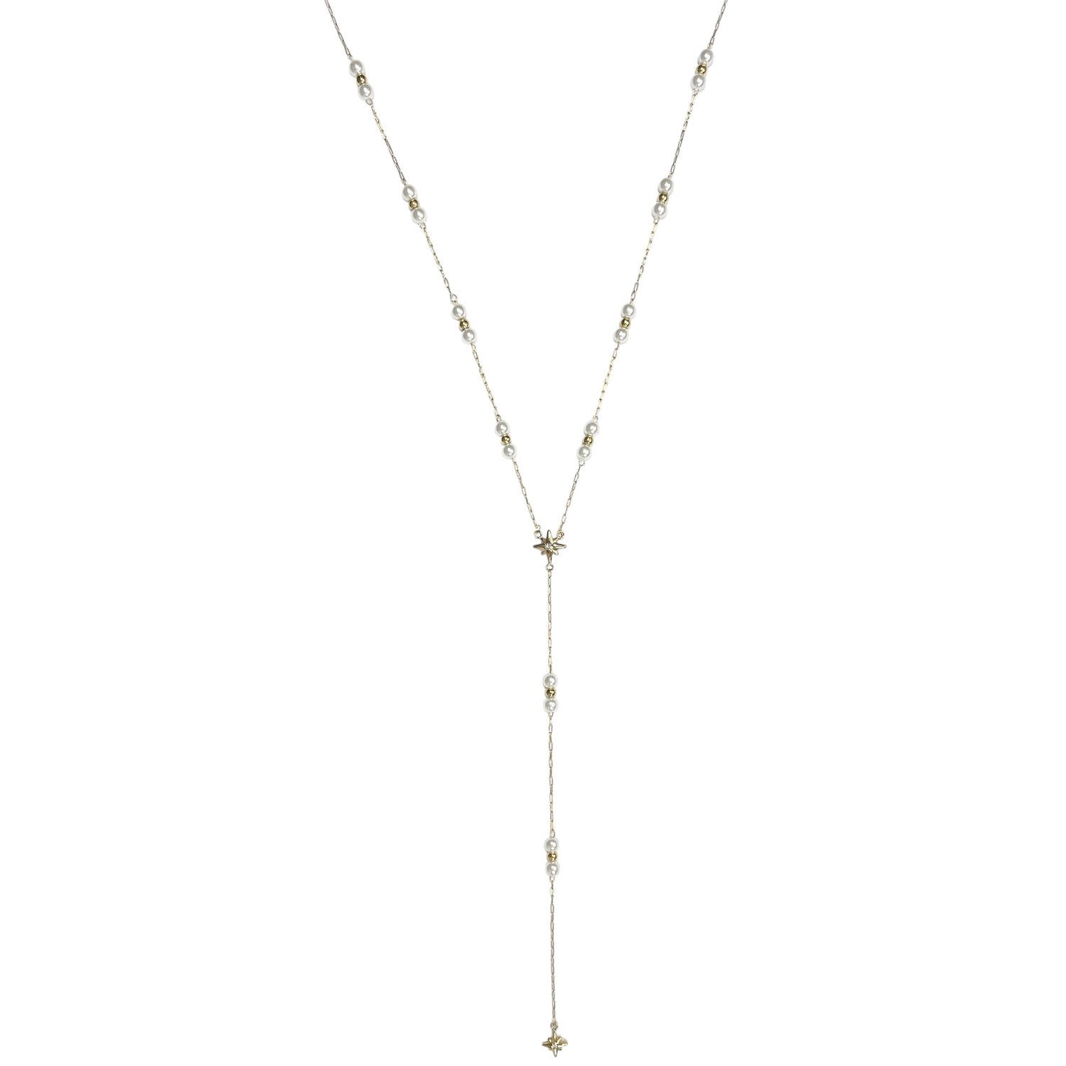 Collier en Y Perles Acier Inoxydable - Perla