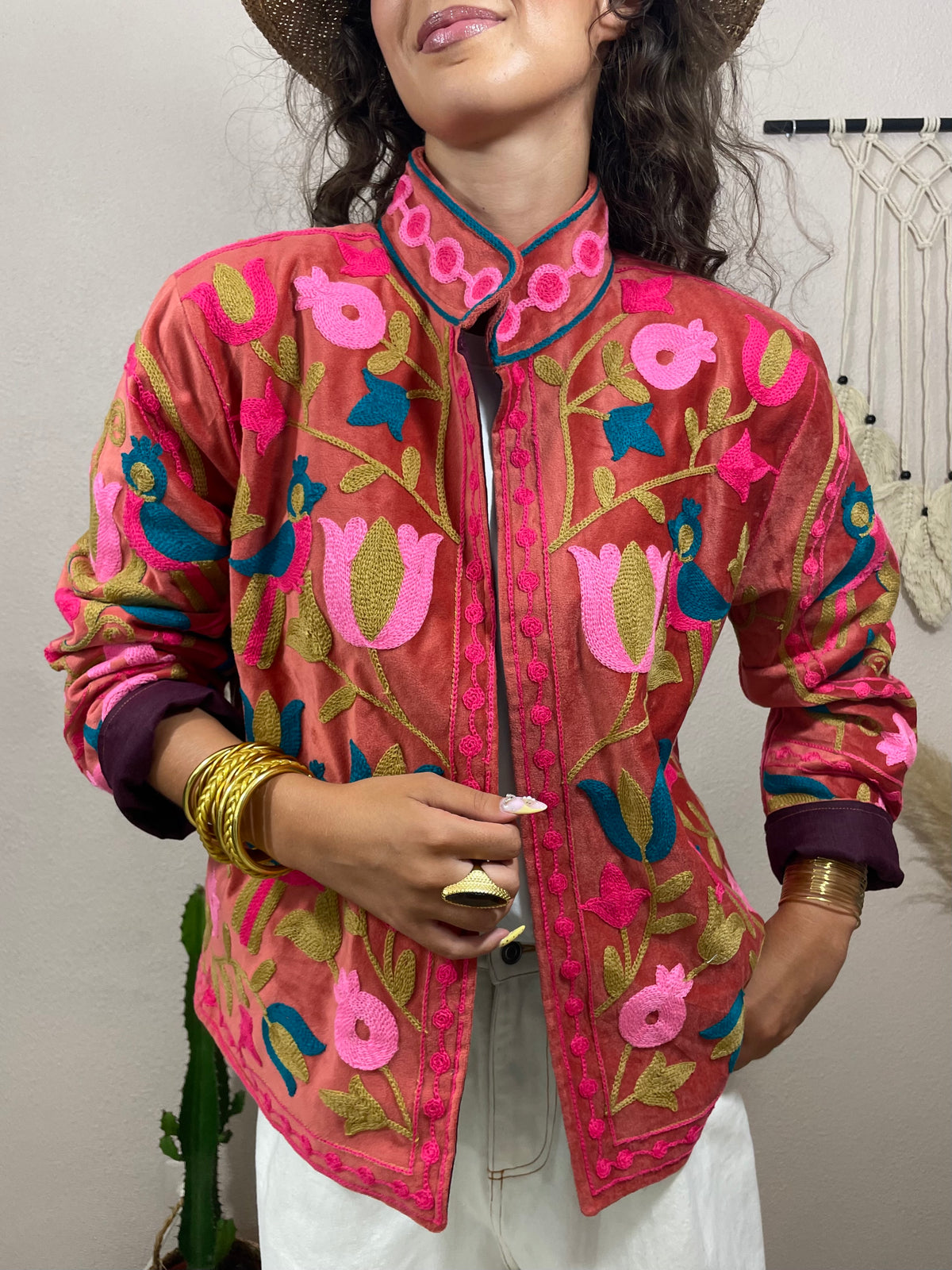 Veste brodée bohème - Velvet