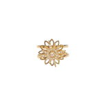 Bague anti stress d’anxiété étoile tendance en acier pour femme