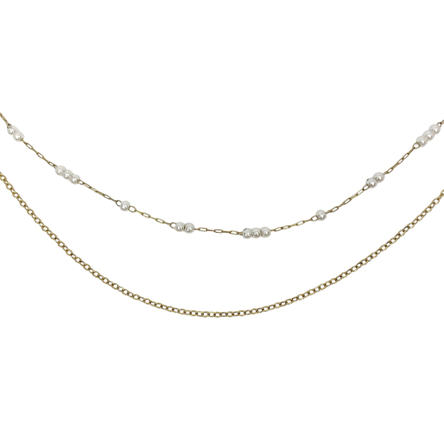 Chaîne de taille Multi rang doré en acier inoxydable pour femme 