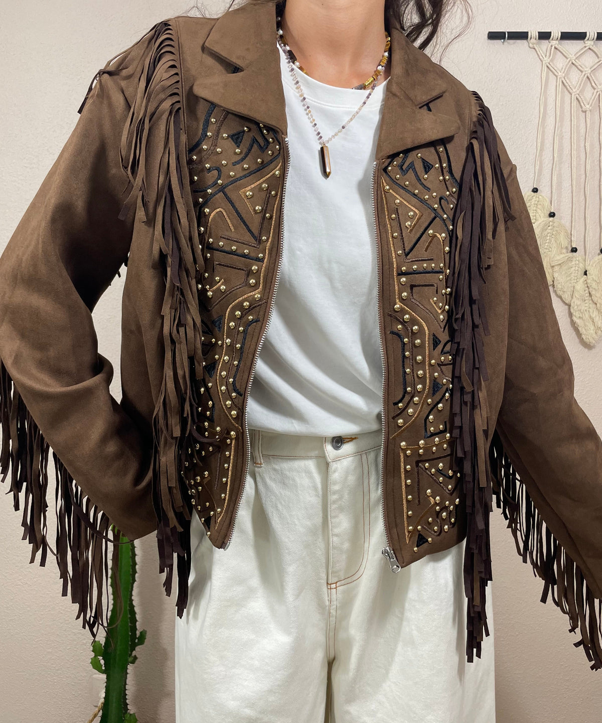 Veste à franges suédine - Arizona