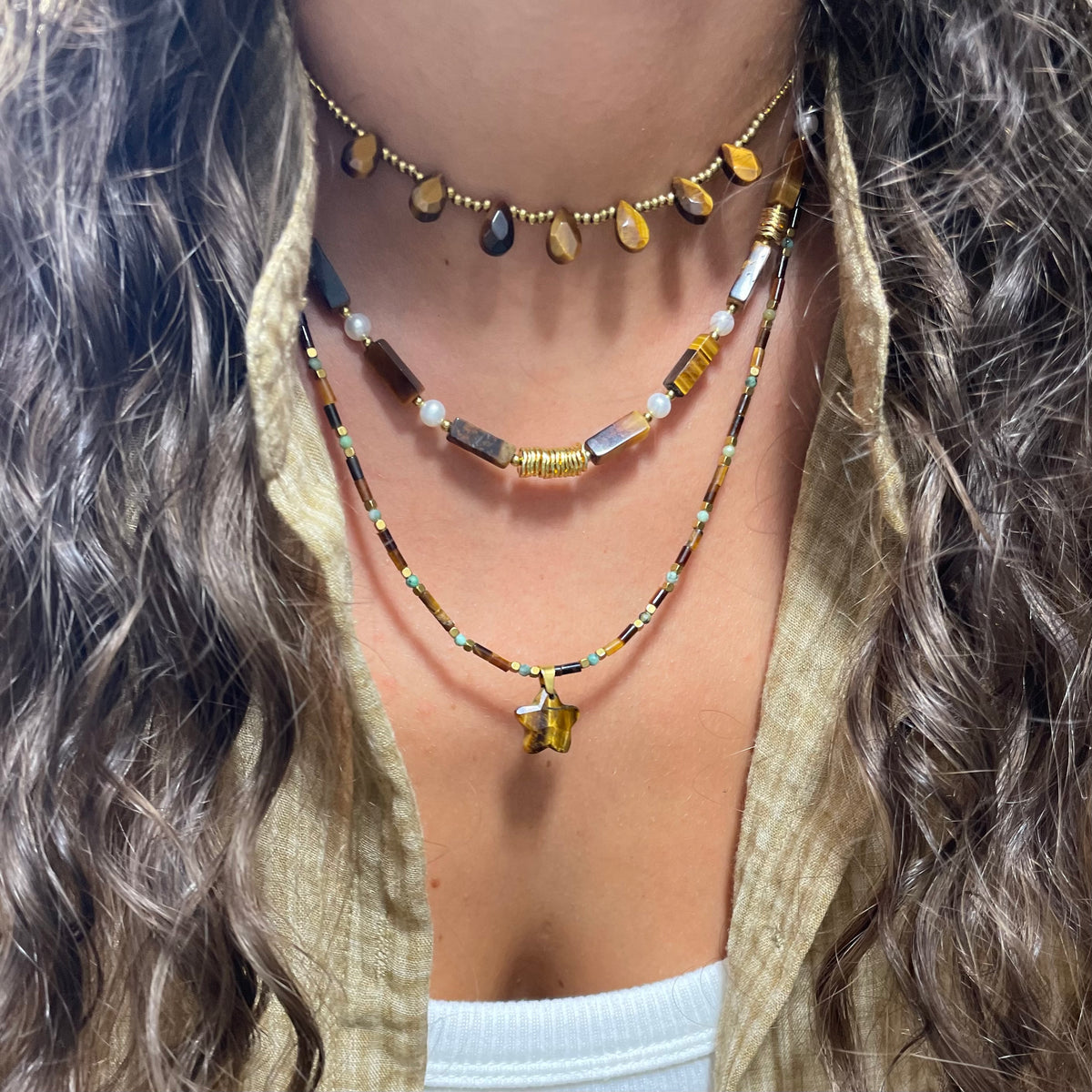 Collier pierres naturelles - Nairobi