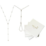 Coffret de Noël édition limitée Melody Bijoux avec collier Y Provence, chaîne de main Perle et boîte cadeau.