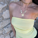 Collier breloques fleur tendance femme 