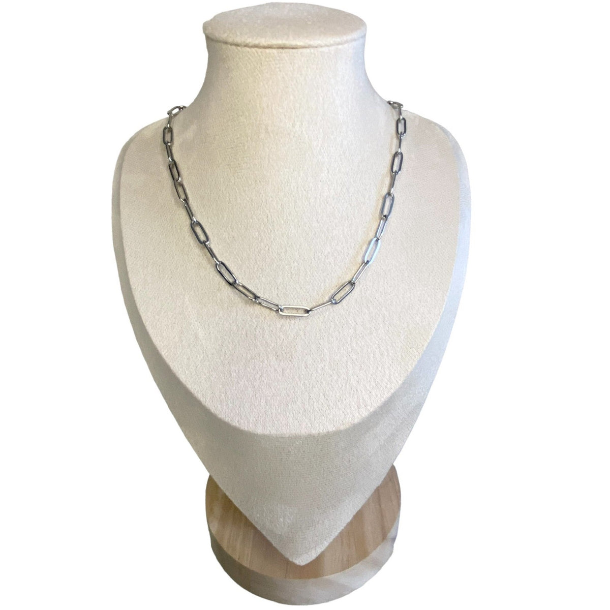 Collier personnalisable en acier inoxydable argenté 