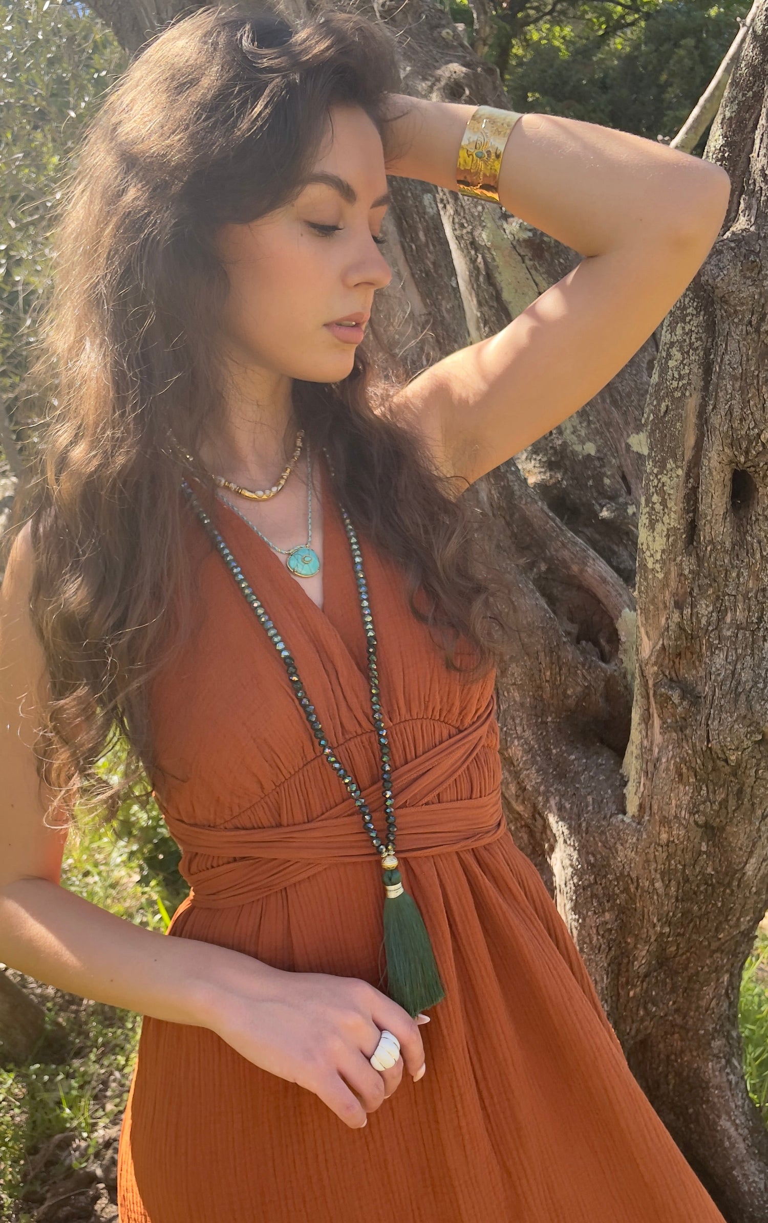 Collier Sautoir Pompon