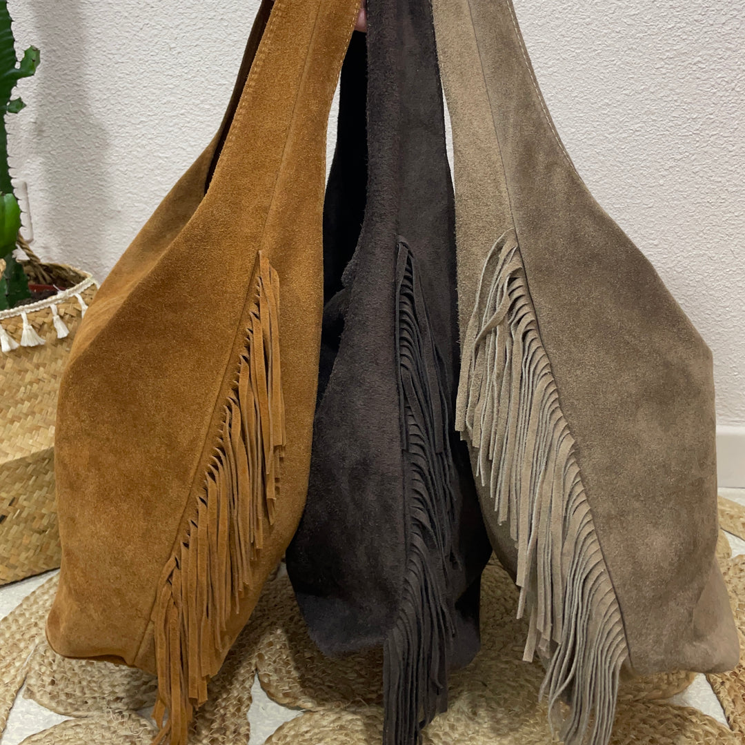 Sac en cuir suédé - Frangia