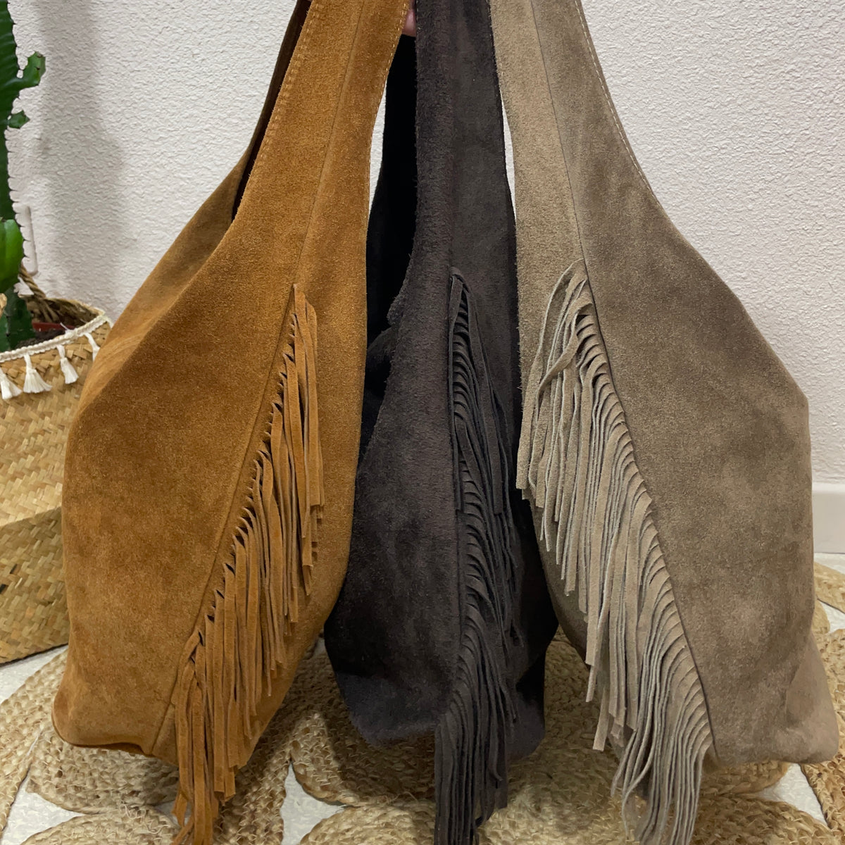 Sac en cuir suédé - Frangia