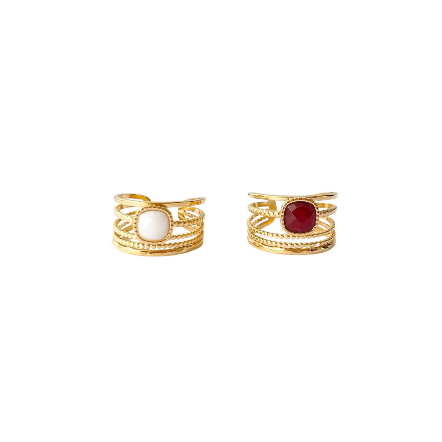 Bague Pierres Naturelles - Agate