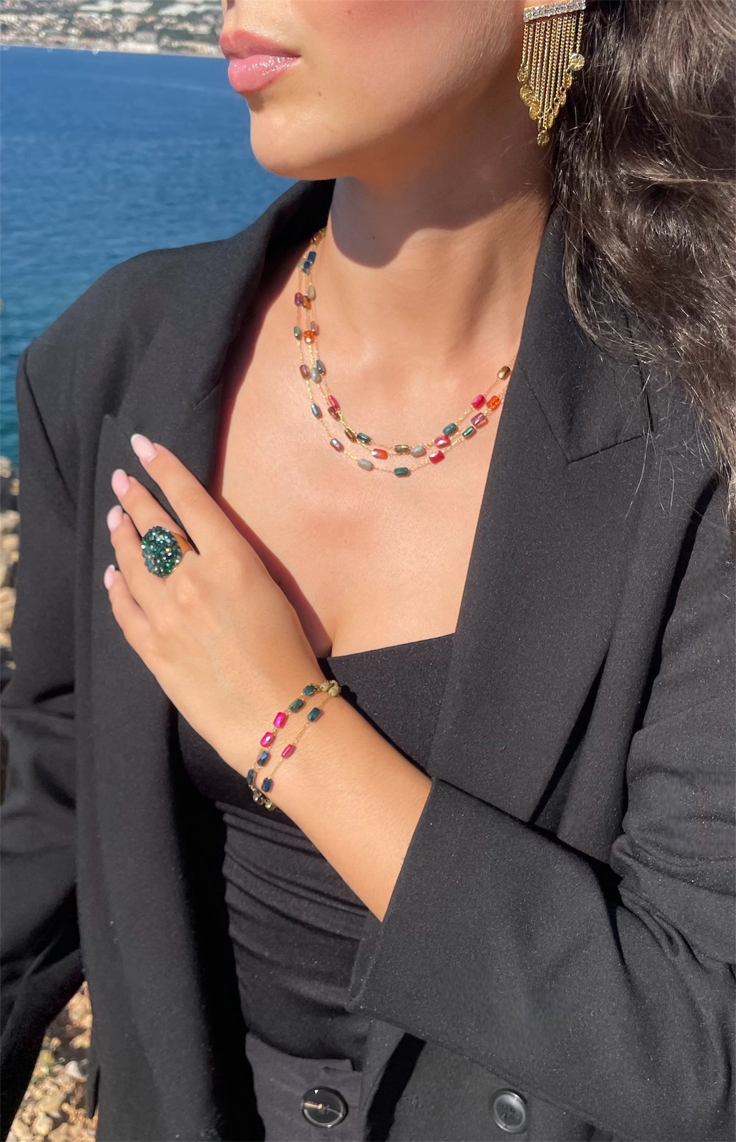 Collier Perles Multicolore - Eva