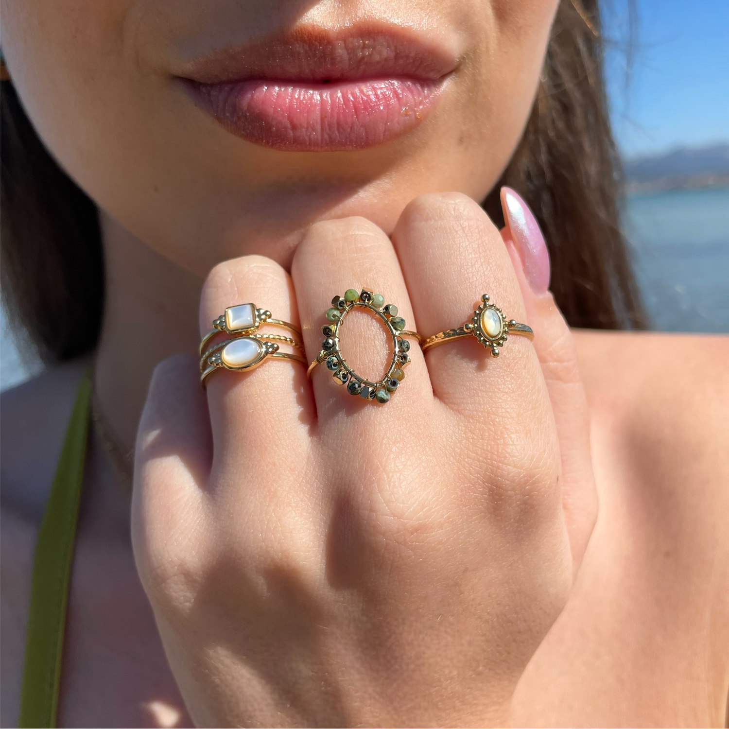 Bague Agate Indienne - Gloria