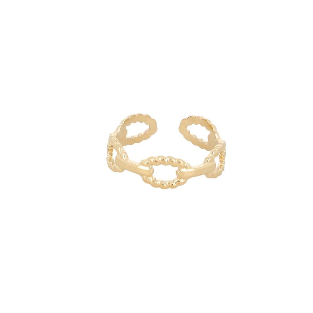 Bague Maillons Acier Inoxydable - Flavie